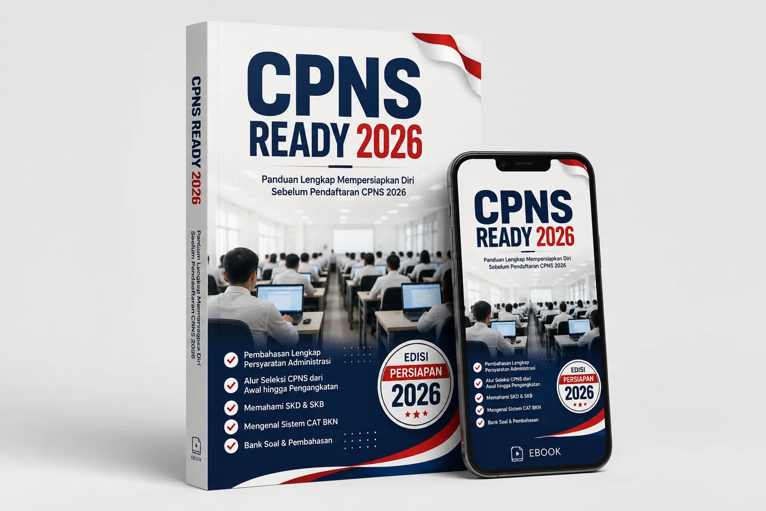 Mockup Ebook CPNS Ready 2026